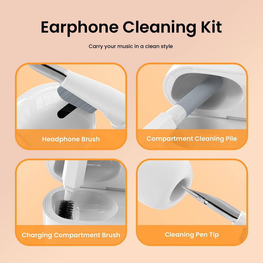 Portronics Clean G 20 in 1 Multipurpose Device Cleaner Cleaning Kit for Laptops, Smartphones, Keyboards, Desktop & Earphones(White)