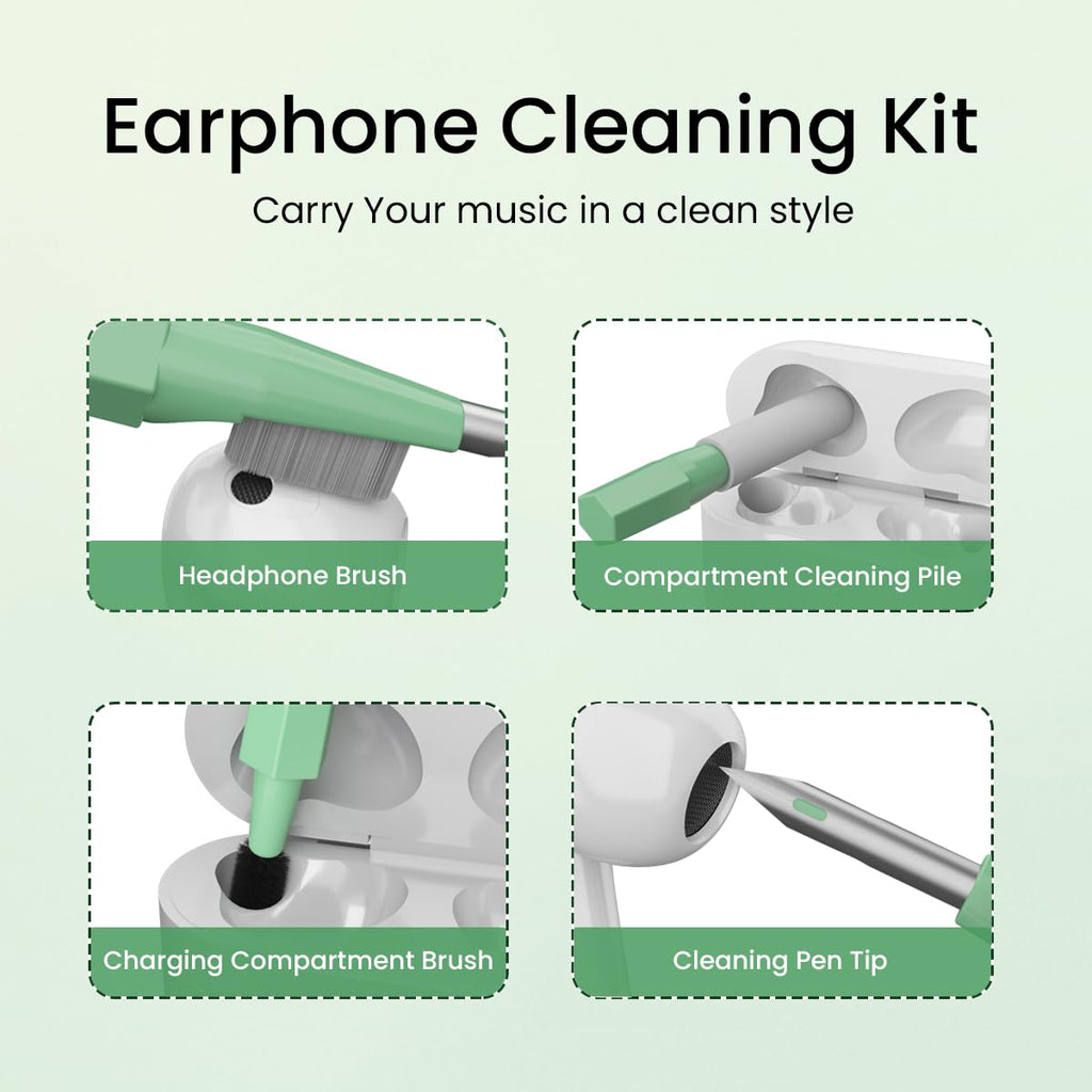 Portronics Clean G 20 in 1 Multipurpose Device Cleaner Cleaning Kit for Laptops, Smartphones, Keyboards, Desktop & Earphones(White)