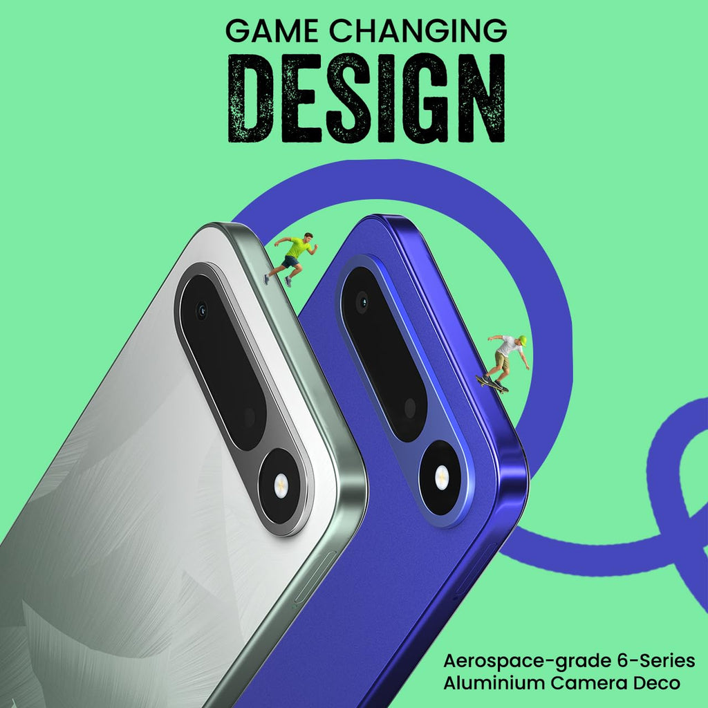 Tecno POP X 5G (Ripple Green, 6GB+128GB) | 6500mAh+45W Fast Charger | IP64 Pro | MIL-STD 810H Protection | Upto 18GB* RAM | Fastest 8X Network Speed* with URSP | 120Hz Smooth Display | 50MP Camera