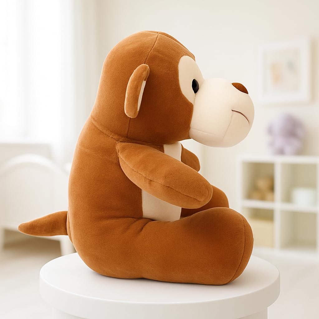 Babique Dog Plush Soft Toy Cute Kids Animal Home Decor Boys/Girls/Baby (25 cm, White)