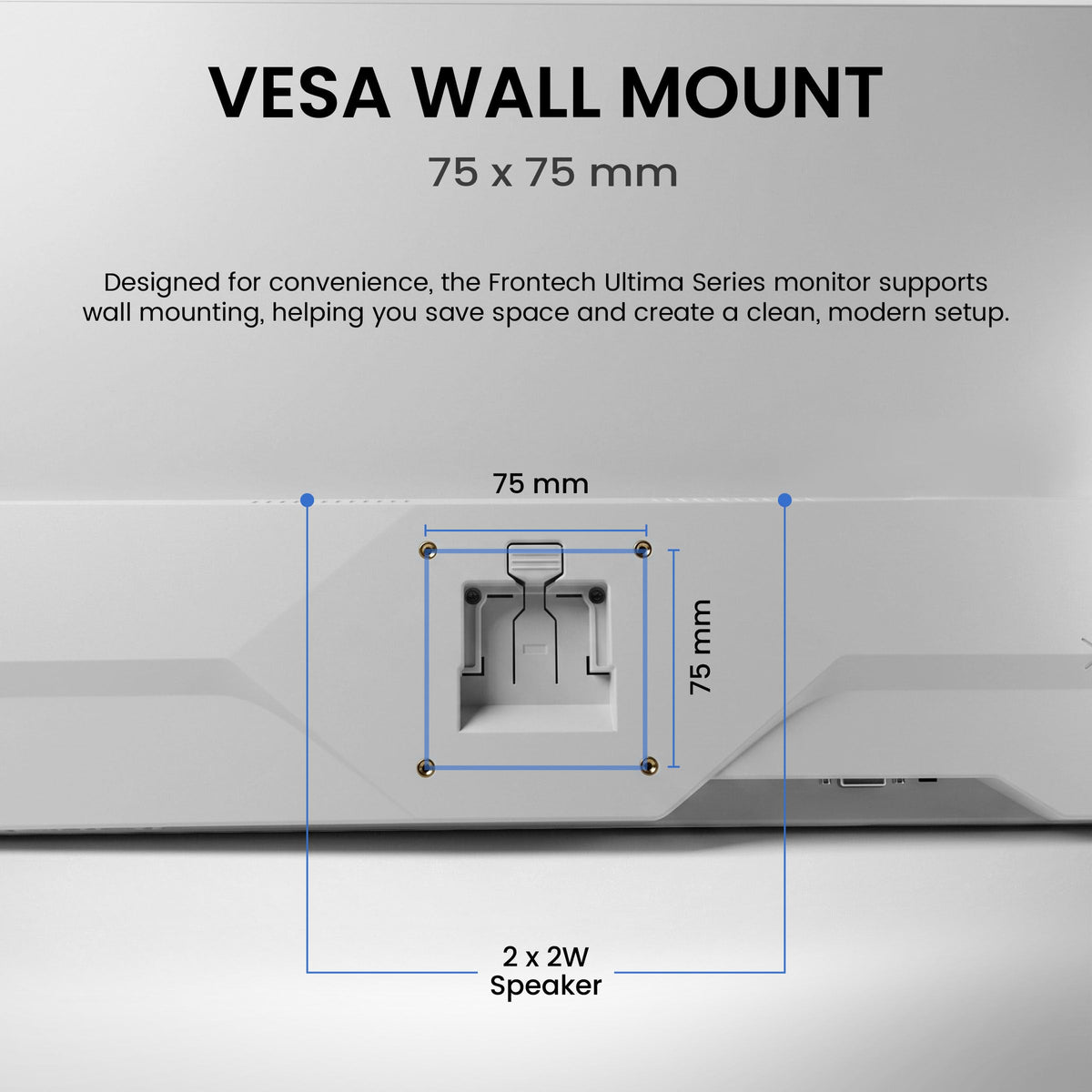 FRONTECH (54.61cm, LED, FHD 1920x1080,100Hz, White, 3500R Curved, Bezel Less Design, HDMI & VGA Ports Monitor (MON-0079C)