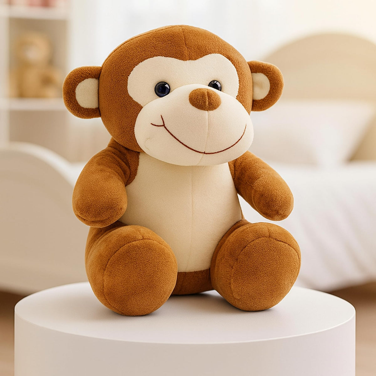 Babique Dog Plush Soft Toy Cute Kids Animal Home Decor Boys/Girls/Baby (25 cm, White)