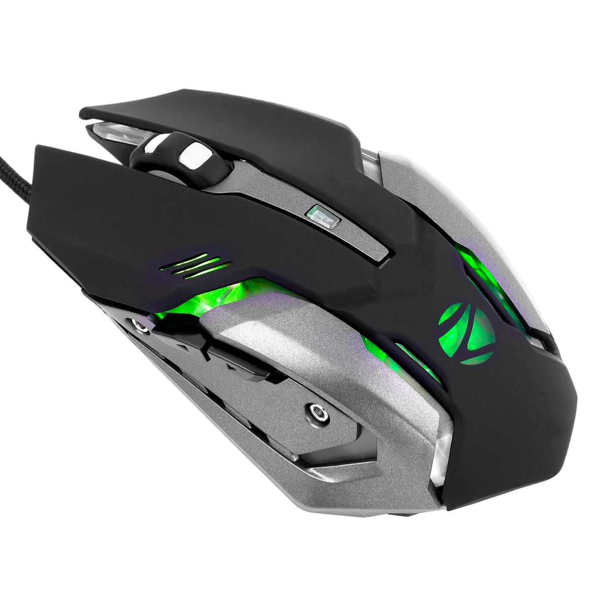 ZEBRONICS Optimus Gaming Keyboard & Mouse Combo, Braided Cable, Gold Plated USB, Upto 3600 DPI, 6 Buttons, High Resolution Sensor, Multicolor LED, Dedicated Macro Keys, 117 Keys (White)