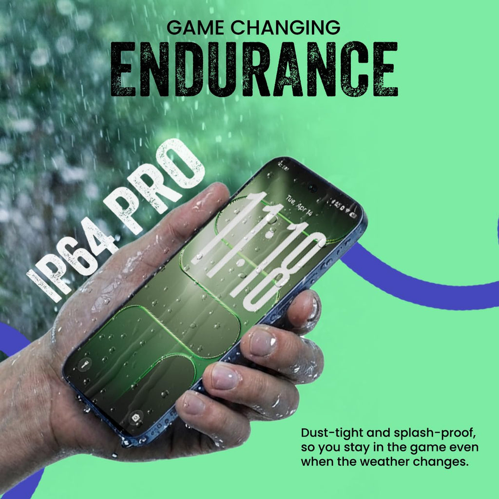 Tecno POP X 5G (Ripple Green, 6GB+128GB) | 6500mAh+45W Fast Charger | IP64 Pro | MIL-STD 810H Protection | Upto 18GB* RAM | Fastest 8X Network Speed* with URSP | 120Hz Smooth Display | 50MP Camera