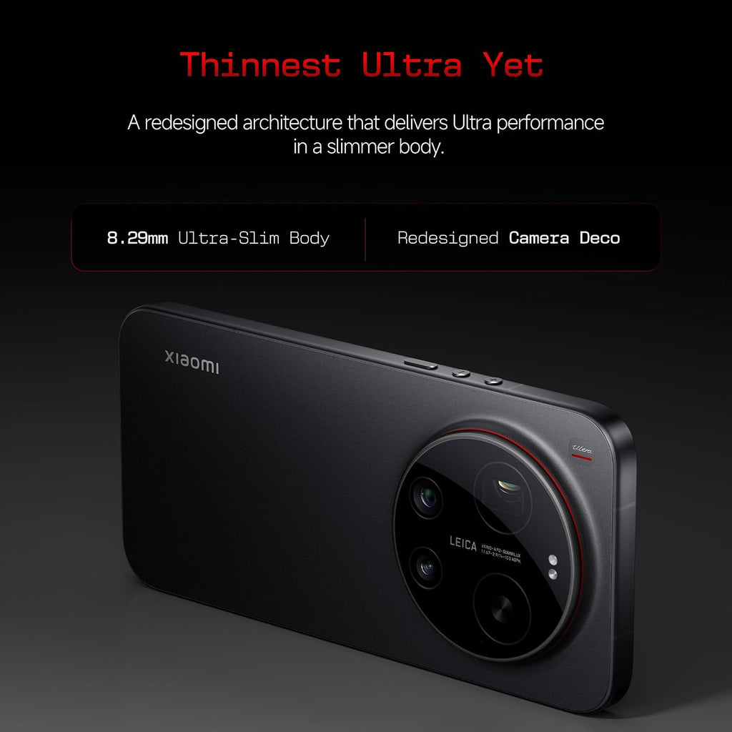 XIAOMI 17 Ultra (Black, 16GB+512GB) |World's First Leica 1-Inch LOFIC Sensor |Snapdragon 8 Elite Gen 5 |2K AMOLED Display | 90W HyperCharge HyperOS 3 | HyperAI Flagship Experience