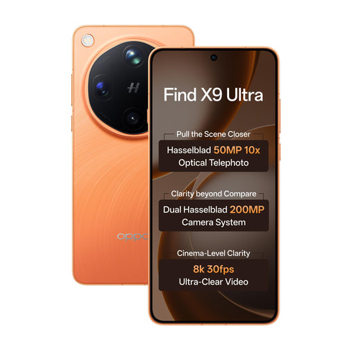 Oppo Find X9 Ultra 5G (Tundra Umber, 12GB, 512GB) | Hasselblad 50MP 10× Ultra-Sensing Optical-Zoom Telephoto | Dual 200MP | 8K Video | Snapdragon 8 Elite Gen 5 | 7050mAh 100W
