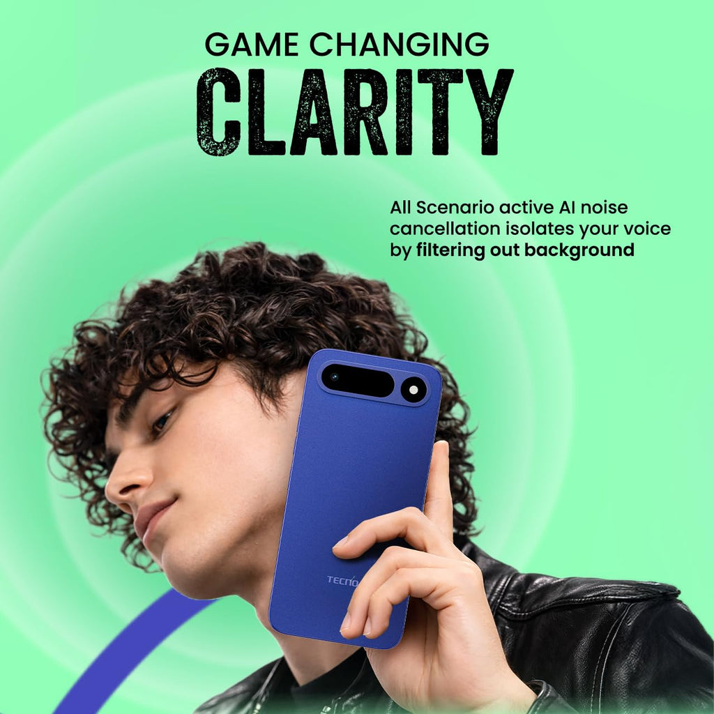 Tecno POP X 5G (Ripple Green, 6GB+128GB) | 6500mAh+45W Fast Charger | IP64 Pro | MIL-STD 810H Protection | Upto 18GB* RAM | Fastest 8X Network Speed* with URSP | 120Hz Smooth Display | 50MP Camera