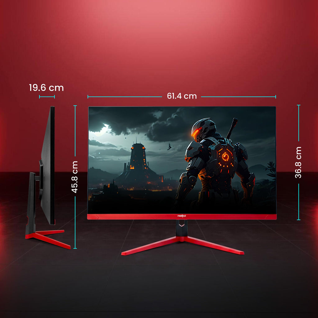 FRONTECH (54.61cm, LED, FHD 1920x1080,100Hz, White, 3500R Curved, Bezel Less Design, HDMI & VGA Ports Monitor (MON-0079C)