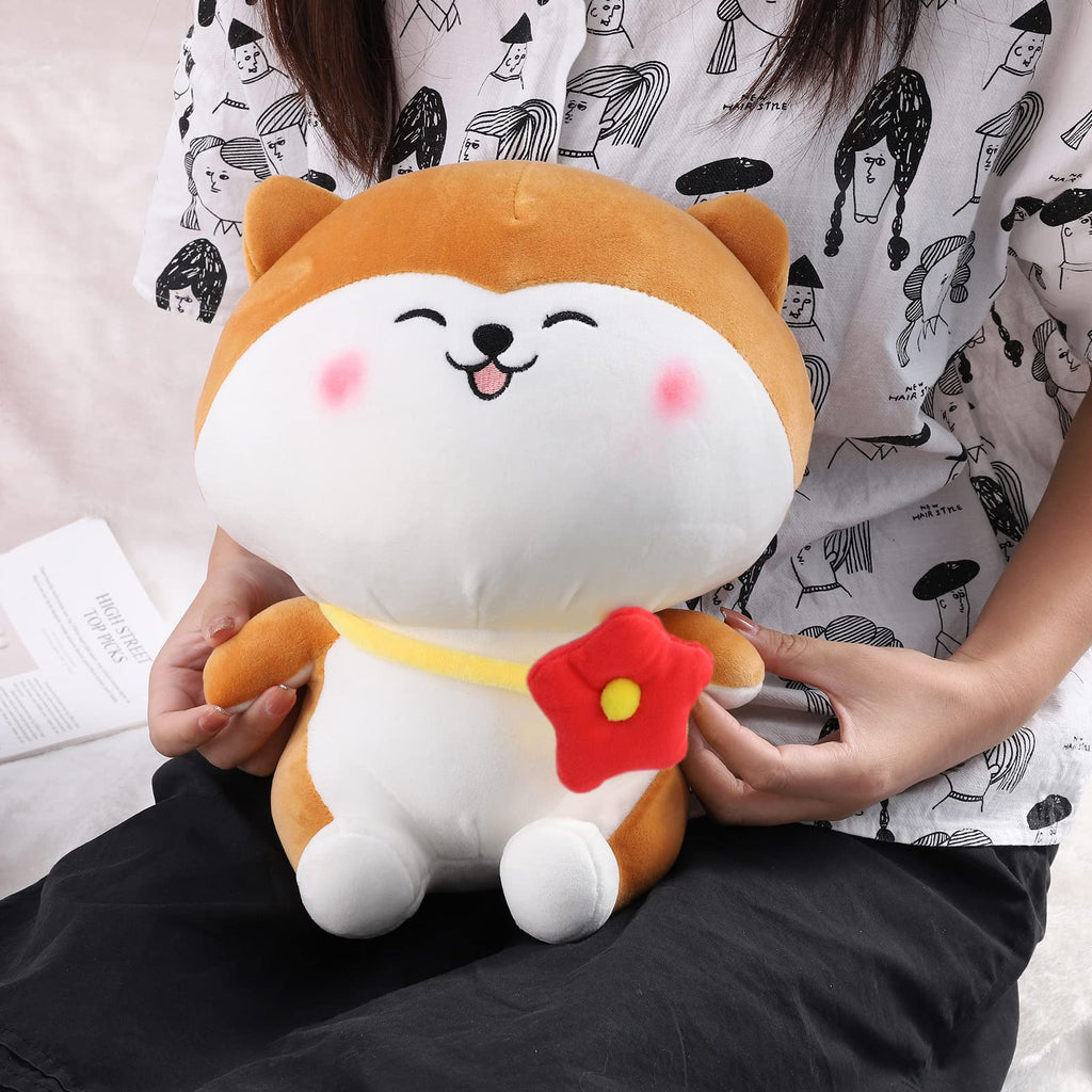 Babique Dog Plush Soft Toy Cute Kids Animal Home Decor Boys/Girls/Baby (25 cm, White)