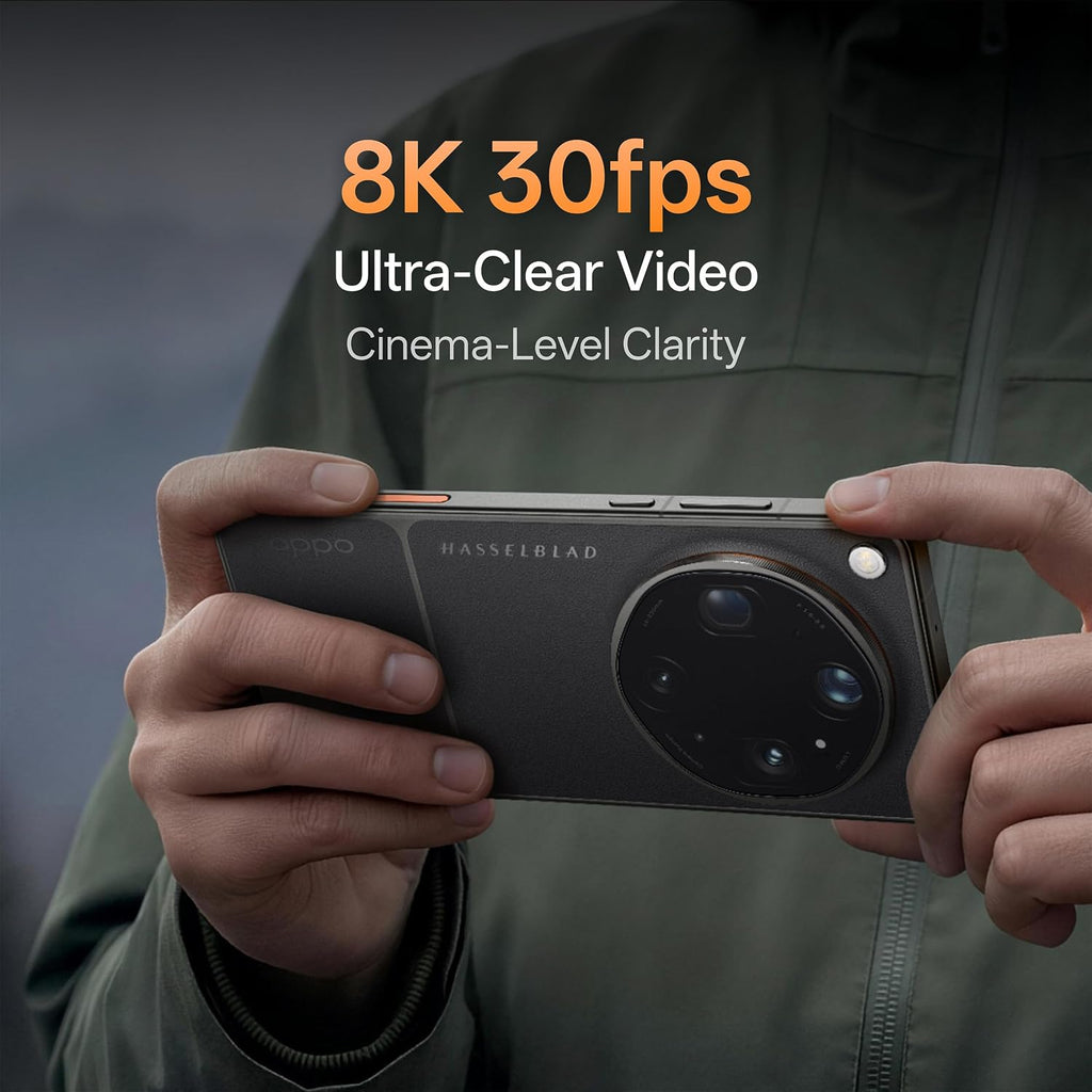 Oppo Find X9 Ultra 5G (Tundra Umber, 12GB, 512GB) | Hasselblad 50MP 10× Ultra-Sensing Optical-Zoom Telephoto | Dual 200MP | 8K Video | Snapdragon 8 Elite Gen 5 | 7050mAh 100W