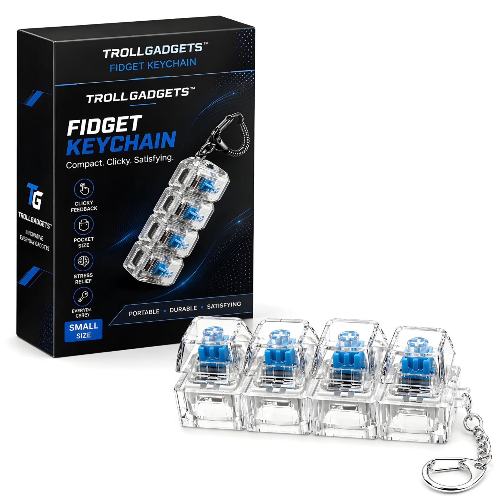 KeyClick Pro™ – Mechanical Fidget Keychain